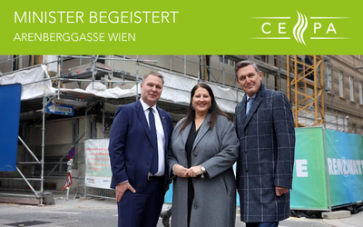 Politik zeigt sich begeistert: Innovatives CEPA®-serielles Sanierungsprojekt der SOZIALBAU AG in Wien erfolgreich präsentiert
