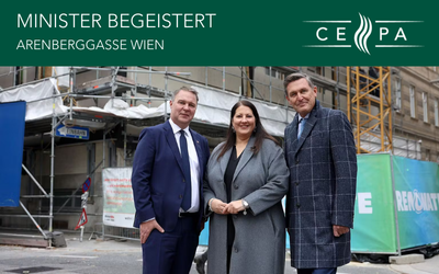 Politik zeigt sich begeistert: Innovatives CEPA®-serielles Sanierungsprojekt der SOZIALBAU AG in Wien erfolgreich präsentiert